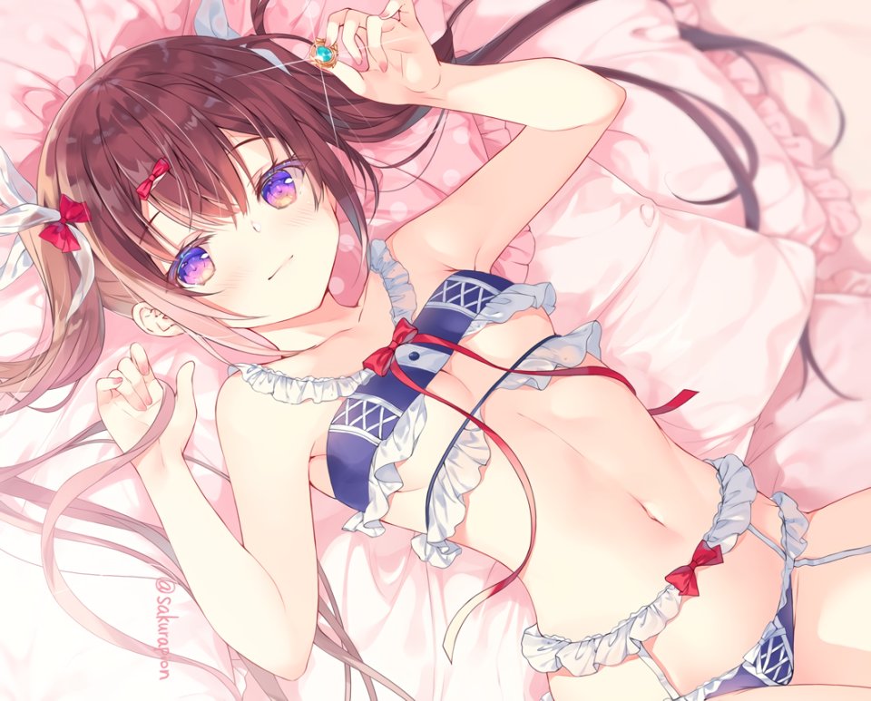 みわべさくら 原创 胖次 Stockings 双马尾 下着