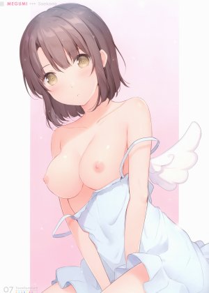 6u,加藤恵,eternal_land,路人女主的养成方法,露胸,连衣裙,Lingerie,nipples,露点,翅膀