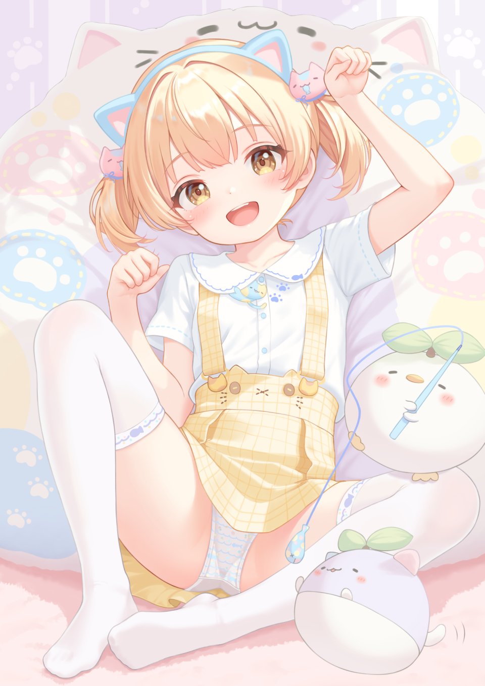 夕奈れぶん 兽耳 萝莉 猫耳 胖次 掀裙 丝袜