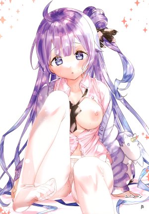 kamiya_maneki,Unicorn,碧蓝航线,nipples,No-Bra,黑丝