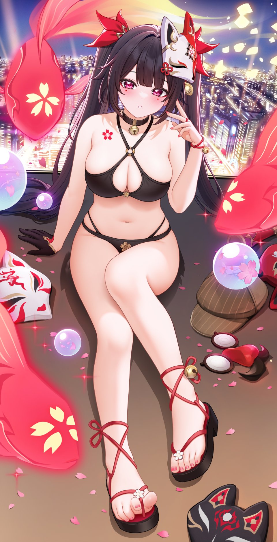 崩坏：星穹铁道 Honkai 花火 绿茶の袋子 Single 长发 長身像 视线正对
