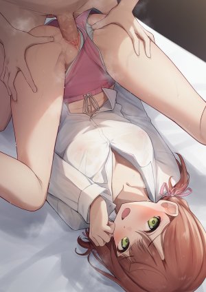 十安愛七,上原歩夢,LoveLive!虹咲学园学园偶像同好会,衬衫,No-Bra,胖次,panty_pull,猫咪,妹汁,看穿,uncensored