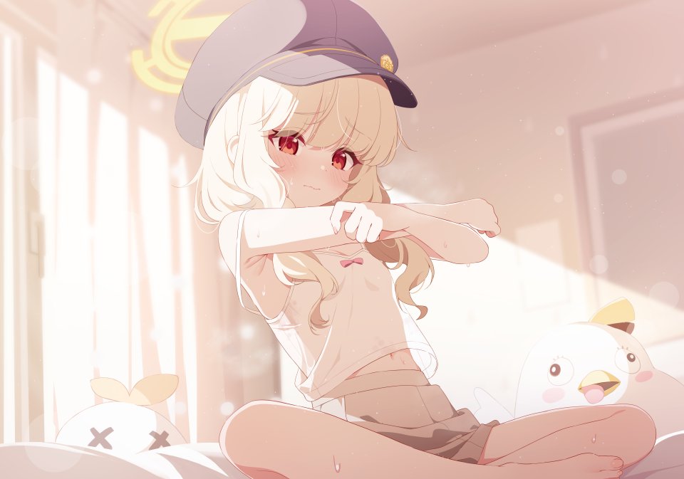 デユイ Utsumi_Aoba 蔚蓝档案 光晕 Lingerie 萝莉 看穿