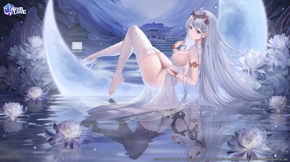 Yaomiaomiao エムデン 碧蓝航线 连衣裙 No-Bra 胖次 掀裙 丝袜