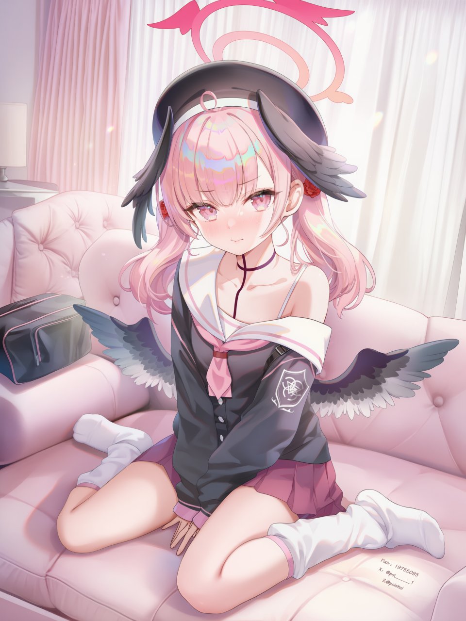 Poi氵 碧蓝档案 下江コハル ブルアカ BlueArchive 女孩子 魅惑的大腿 少女