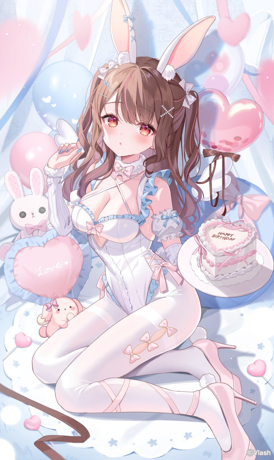 Satoupote Hoshimiya_Choco Vlash 兽耳 兔耳 兔女郎 No-Bra 裤袜