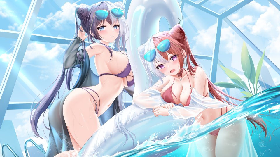 Proverbs箴言 肇和 応瑞 碧蓝航线 水着 Cameltoe 眼镜 看穿