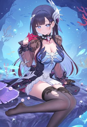绿茶の袋子,hysilens,崩坏：星穹铁道,No-Bra,看穿,丝袜,爆衣