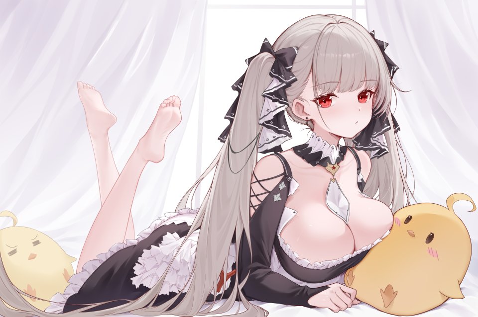 Negi_Kome 可畏 Manjuu 碧蓝航线 连衣裙 哥特式洛丽塔 萝裙 No-Bra