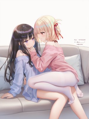 poi氵,莉可丽丝,井之上泷奈,女孩子,錦木千束,千束×泷奈,少女,百合