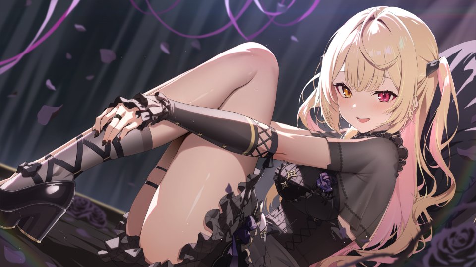 Vtuber Nijisanji 星川サラ Ruo19 Single 脸红 Highres Breasts