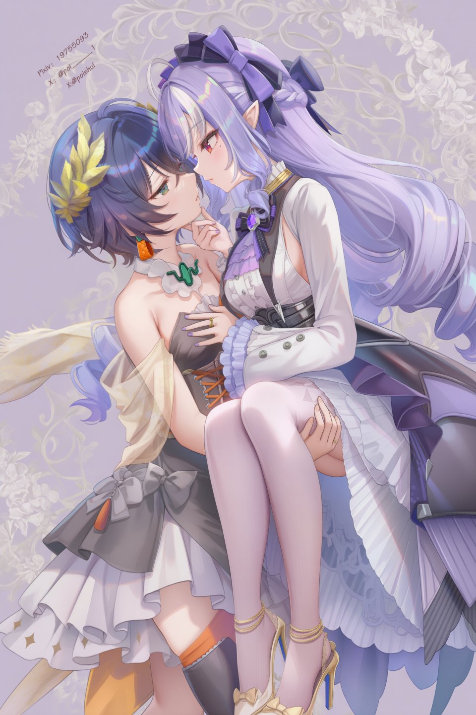 Poi氵 女孩子 少女 绝区零 ZenlessZoneZero 百合 薇薇安（绝区零） 魅惑的大腿