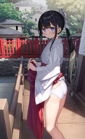 kantoku,巫女,胖次,掀裙