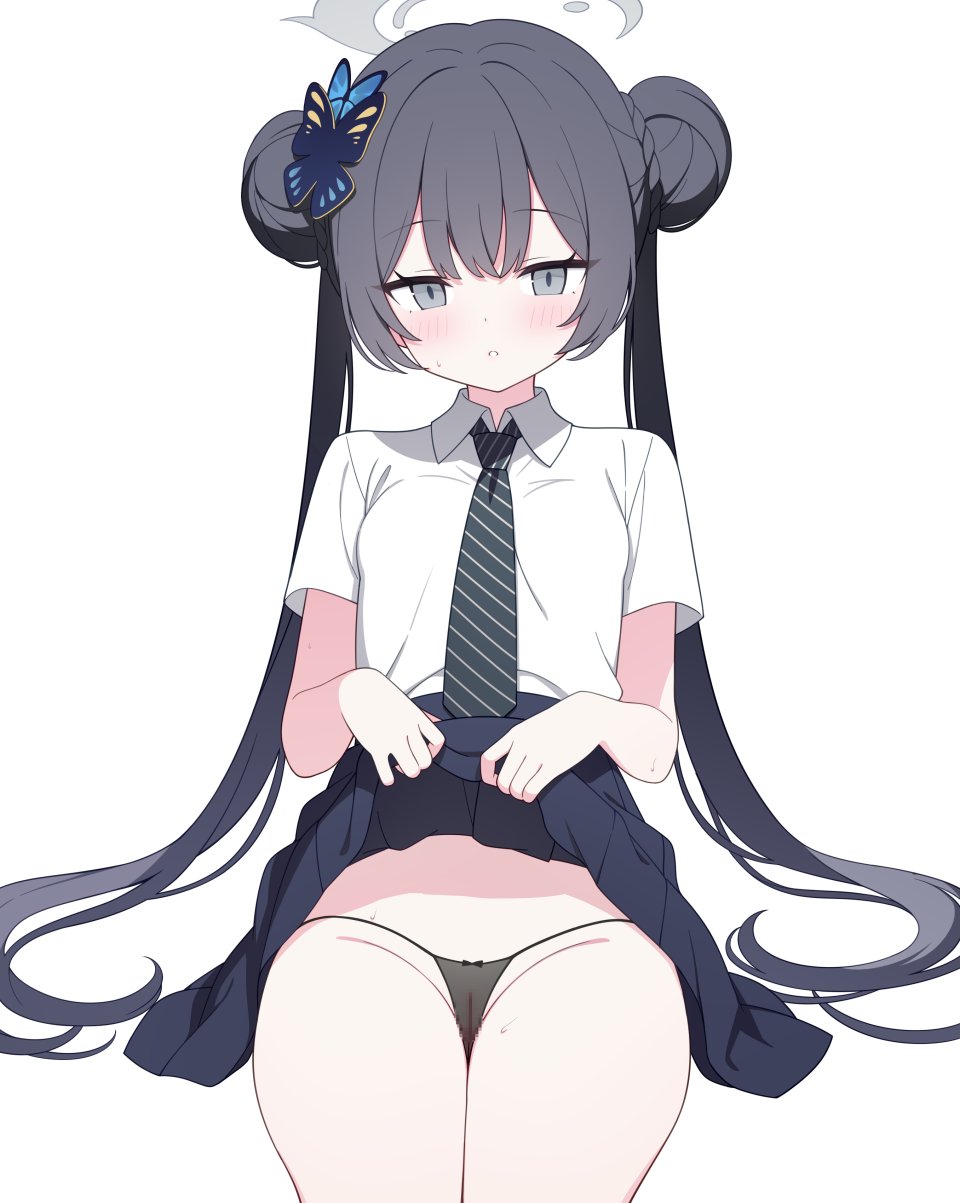 キサキ 蔚蓝档案 Jyt 黑发 Censored 双团子头 包子頭 发饰