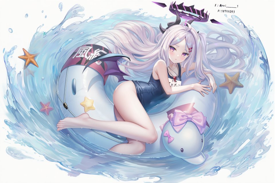 Poi氵 女孩子 少女 碧蓝档案 空崎ヒナ ブルアカ 泳装 BlueArchive