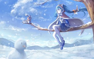 鈅鈅,初音ミク,雪ミク,雪音,VOCALOID,雪花