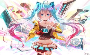 初音ミク,VOCALOID,黑丝