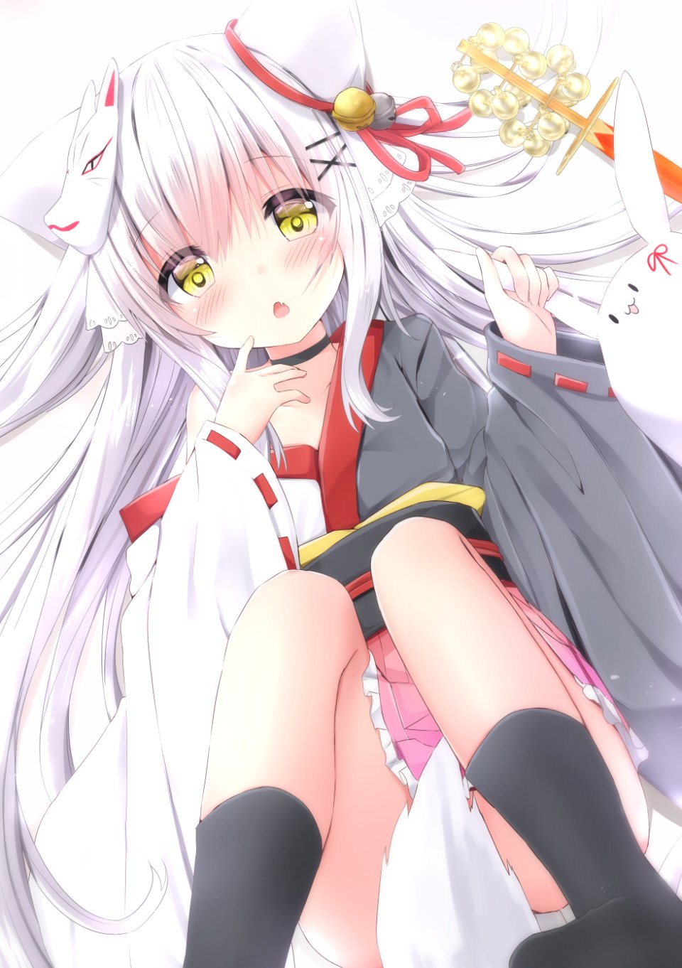 Shiyou 原创 ふぇありぃあい 兽耳 ベル 和服 长发 长袖