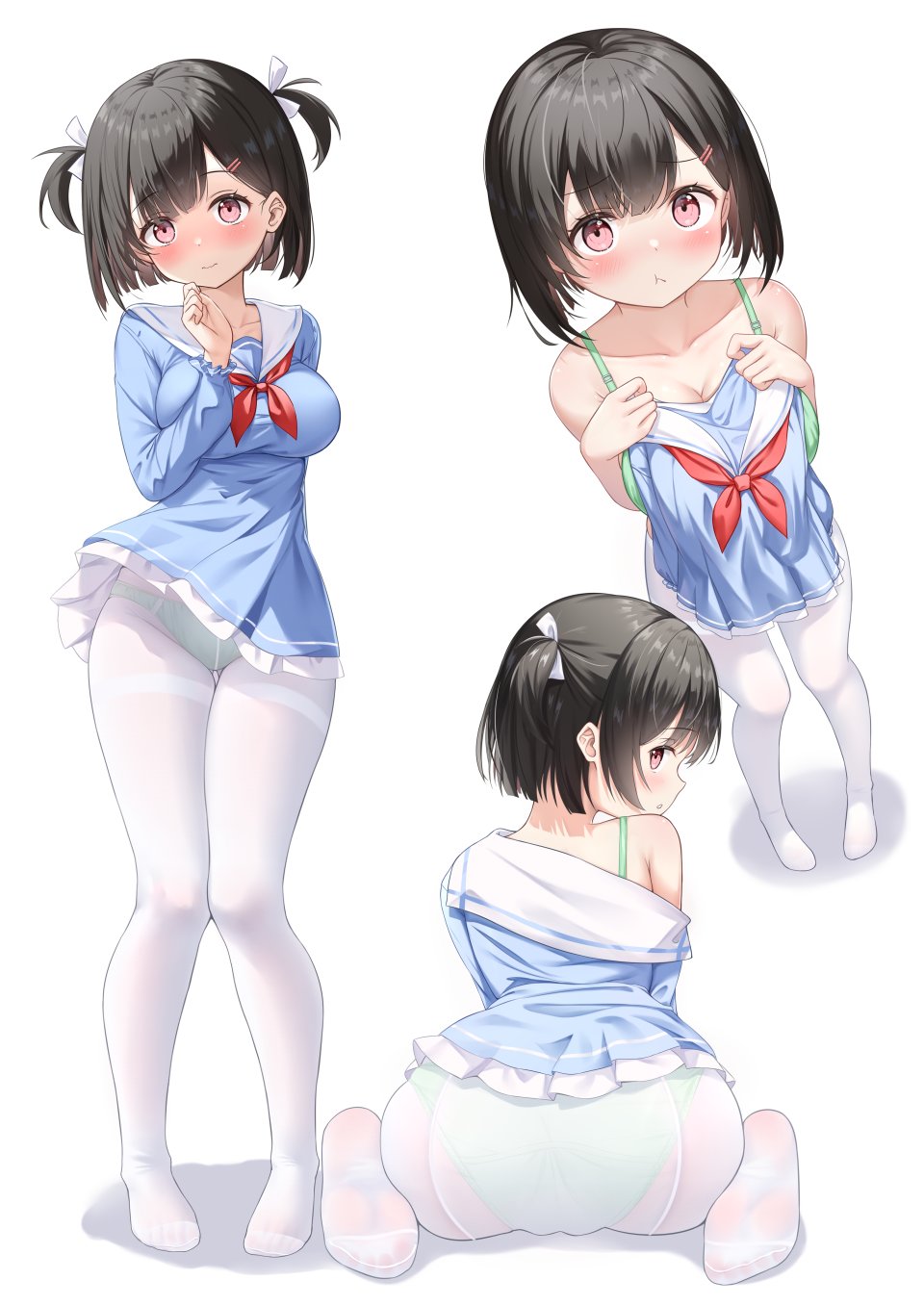 Qian_Hen Breasts 回头看 坐姿
