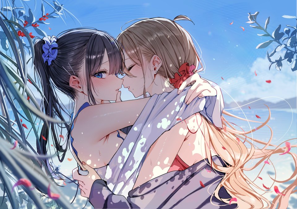 Kudou_Eru 看穿 泳装 百合