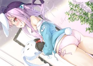 hellnyaa,兽耳,兔耳,lingerie,胖次