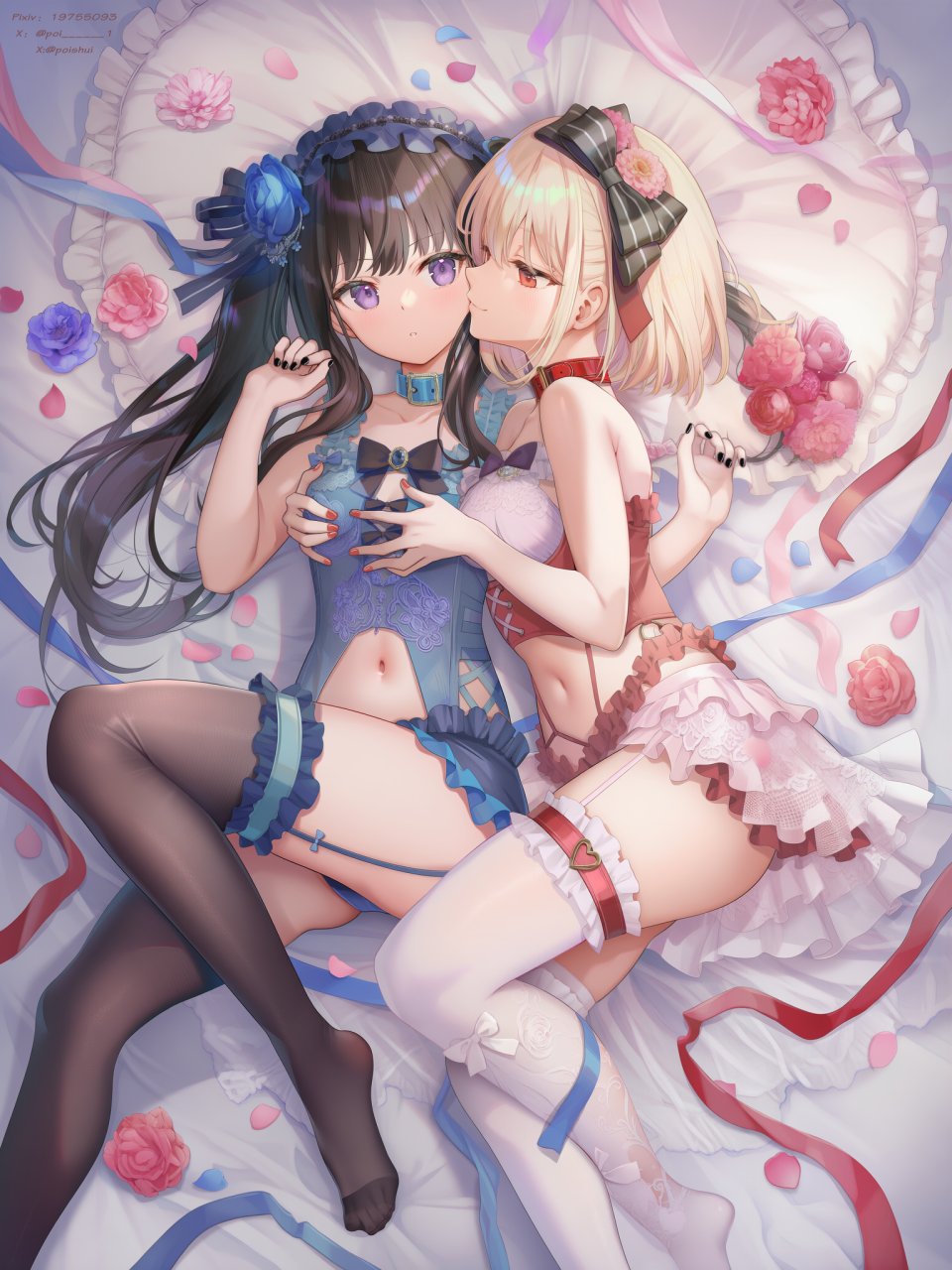 Poi氵 女孩子 魅惑的大腿 美少女 少女 百合 莉可丽丝 錦木千束