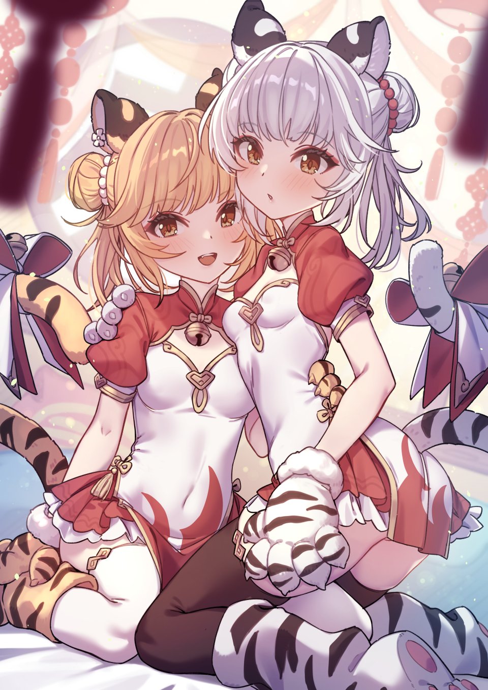 Yellowpaint. 碧蓝幻想 兽耳 汉服 猫耳 丝袜