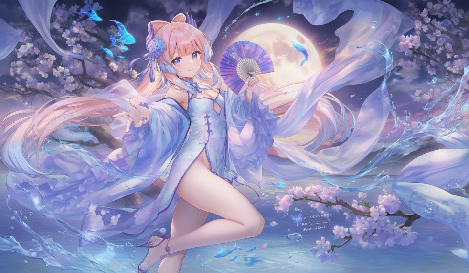 Poi氵 珊瑚宮心海 女孩子 GenshinImpact 少女 原神 魅惑的大腿 极上女体