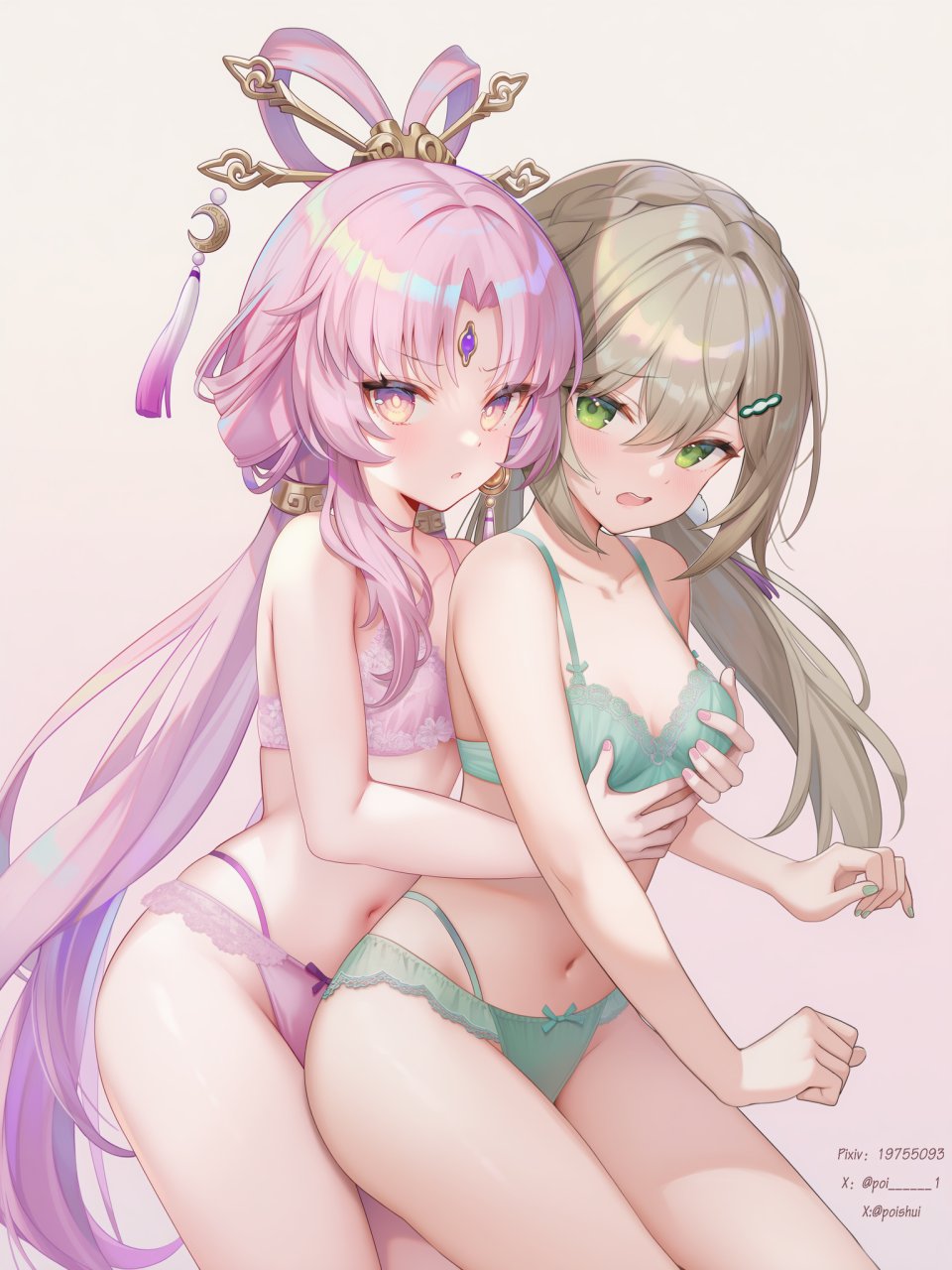 Poi氵 符玄 崩坏：星穹铁道 崩坏星穹铁道 崩壊:スターレイル 女孩子 少女 魅惑的大腿