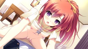 sayori,片倉沙希,プラリネ,モテすぎて修羅場なオレ,露胸,nipples,nopan,紫色眼,猫咪,游戏CG,uncensored