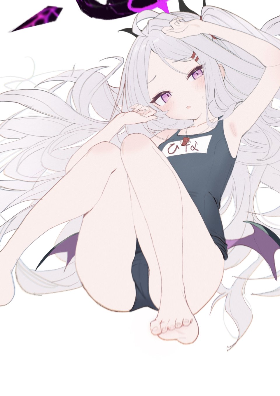 Ksi_47 日奈 空崎ヒナ 蔚蓝档案 呆毛 Breasts 恶魔娘 光晕