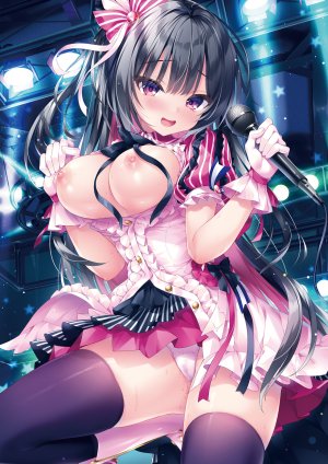 Rubi-sama,lilim_darkness,breasts,nipples,No-Bra,胖次,妹汁,掀裙,丝袜,制服