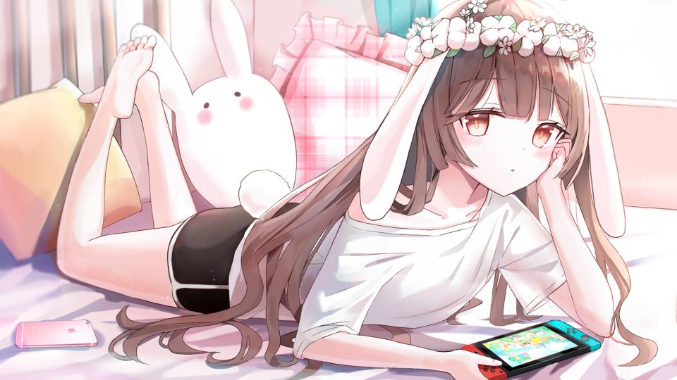 Iren_Lovel 动物森友会 原创 兽耳 棕色眼 茶发 兔子 兔耳