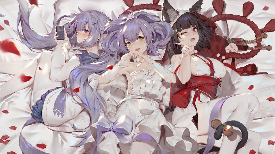 鳥海ちぬ 碧蓝航线 アズールレーン 仕事絵 バレンタイン 白タイツ