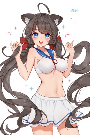 gin2,兽耳,泳装