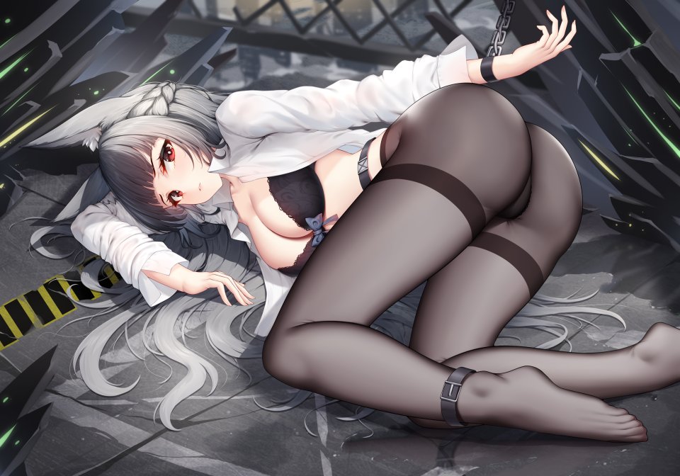 Wsman 星见雅 蔚蓝档案 兽耳 捆绑play Bra 裤袜