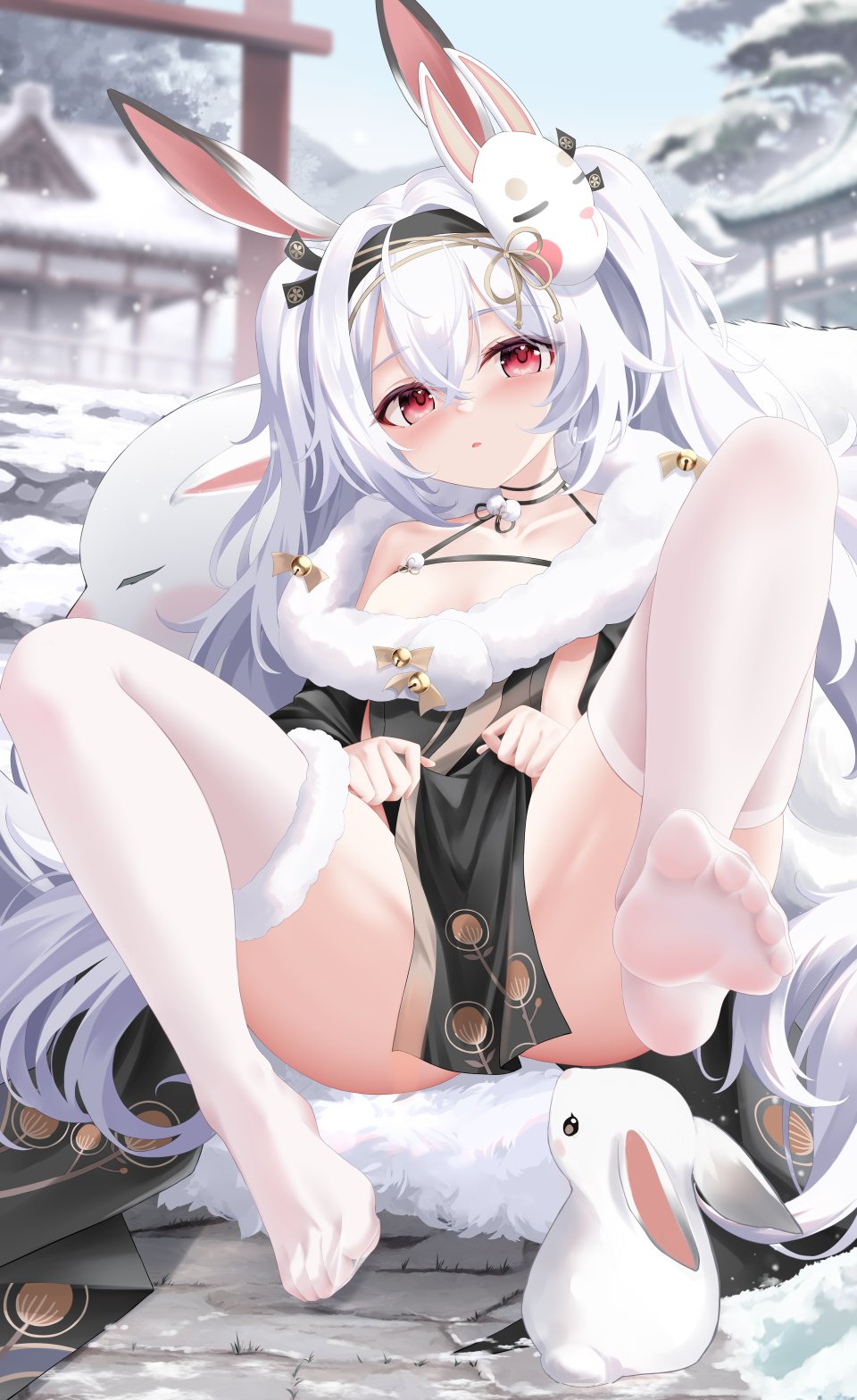 拉菲 碧蓝航线 Proverbs箴言 兽耳 Breasts 长发 视线正对 開口