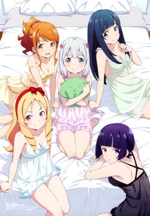 黄漫老师,A-1_Pictures,和泉纱雾,山田妖精,千寿村正,神野惠,高砂智恵,长发,長身像,视线正对,前发,短发,breasts,黑发,笑顔,金发,坐姿,紫色眼,棕色眼,银发,紫发,直刘海,马尾辫,少女,创可贴