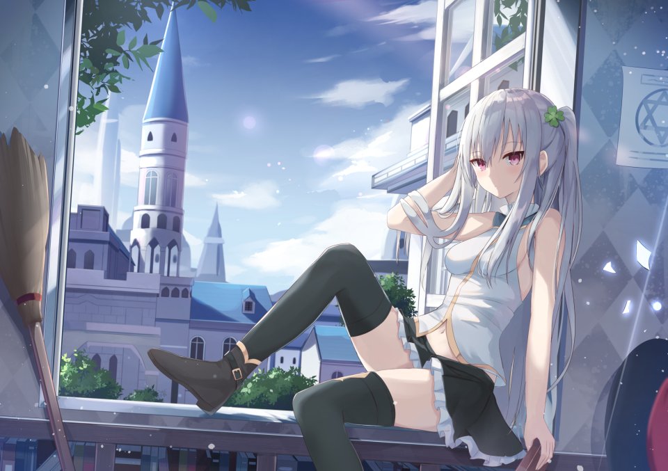 原创 Touhourh 长发 Single 视线正对 Highres 前发 胸部