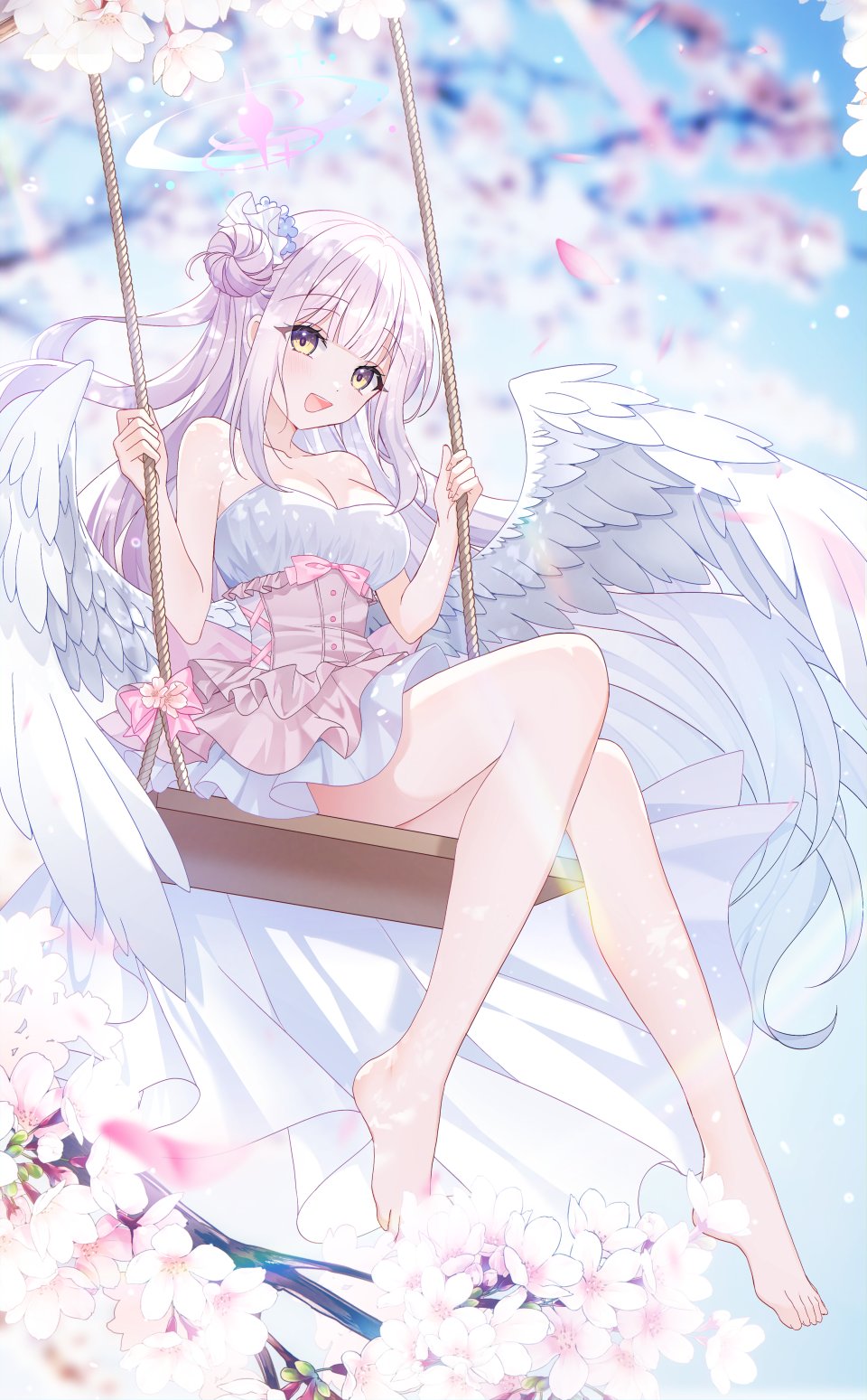 蔚蓝档案 聖園ミカ Senohime Single 长发 長身像 Highres Breasts