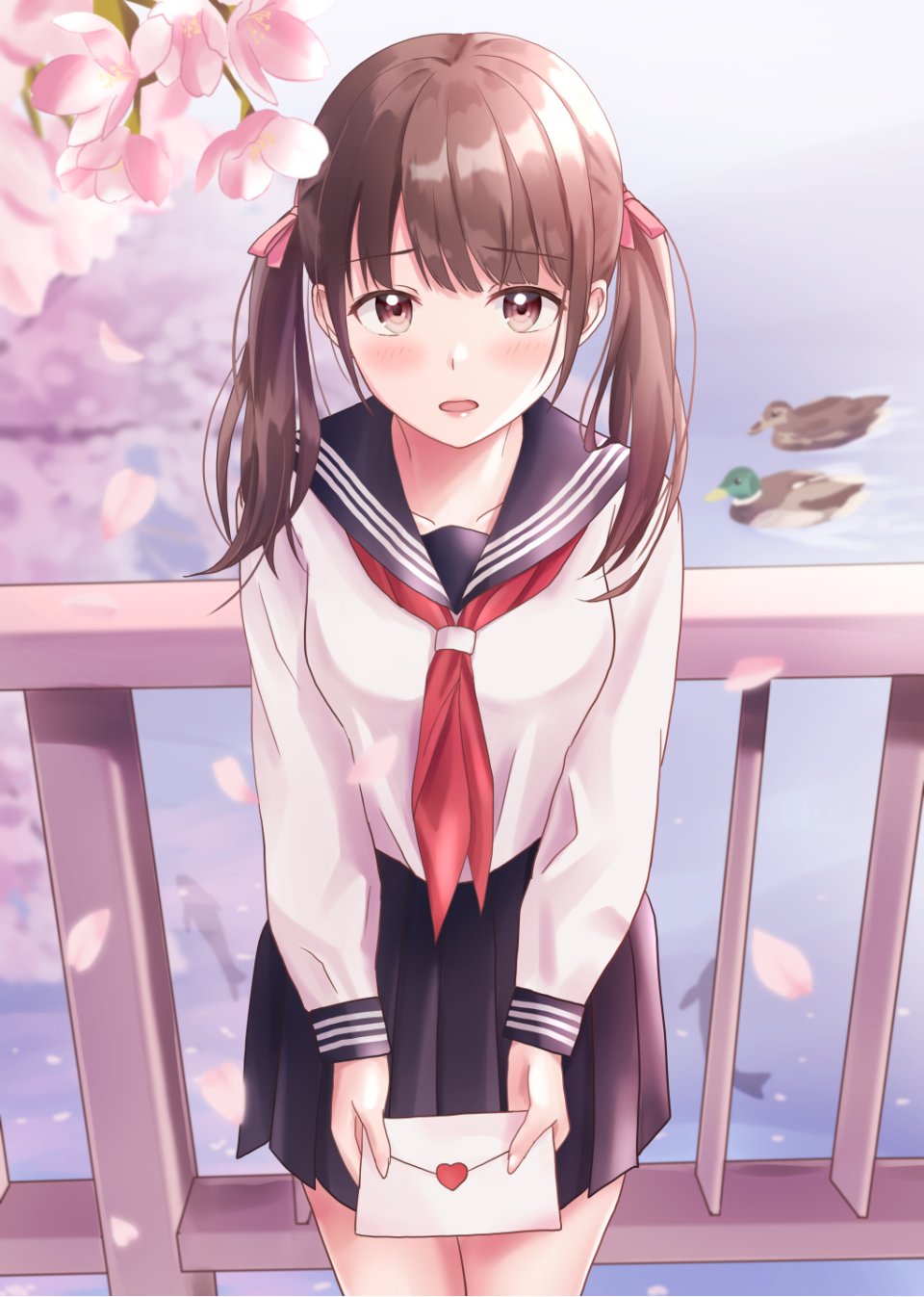 原创 Yukimaru217 动物 前发 脸红 棕色眼 茶发 樱花