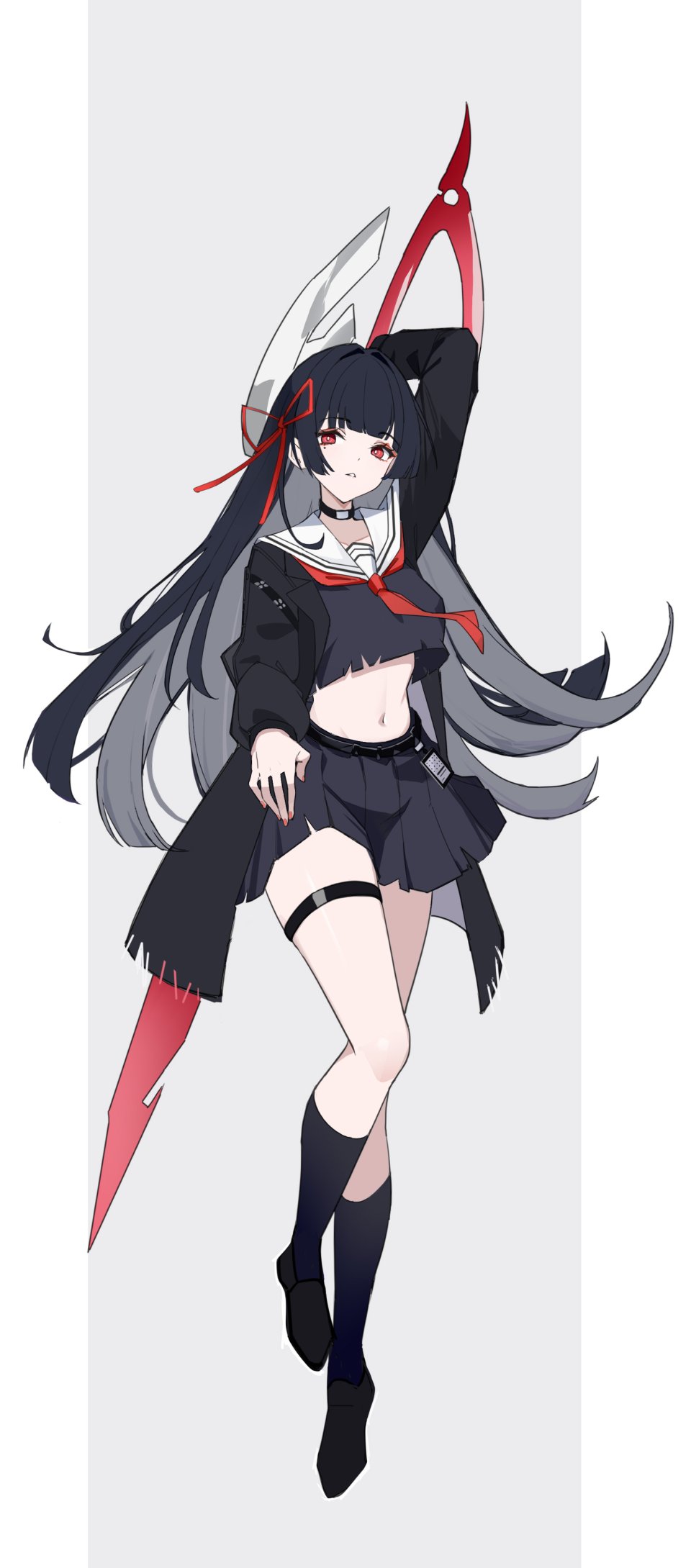 鸣潮 Chisa Mufeng Single 长发 長身像 视线正对 前发