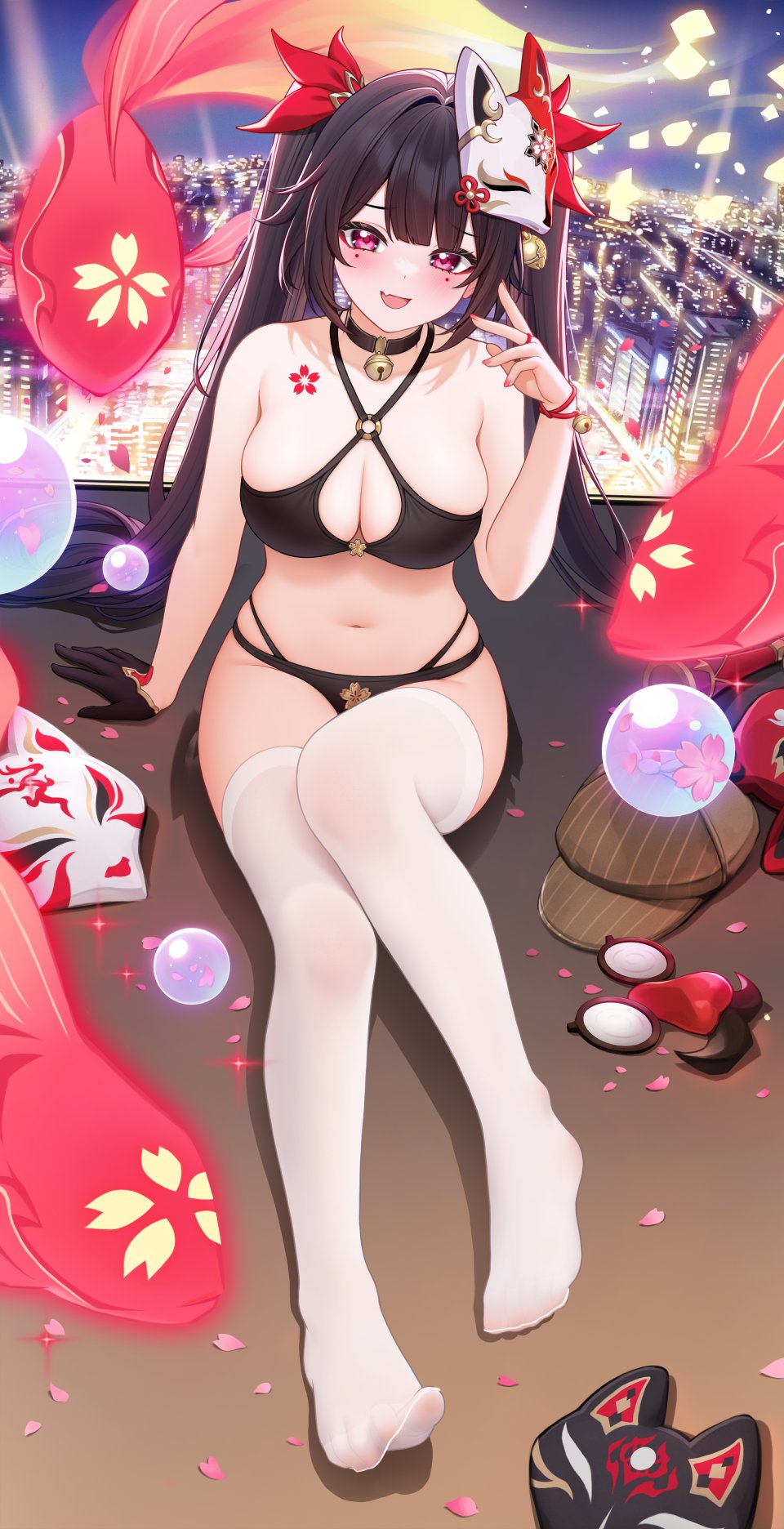崩坏：星穹铁道 Honkai 花火 绿茶の袋子 Single 长发 長身像 视线正对