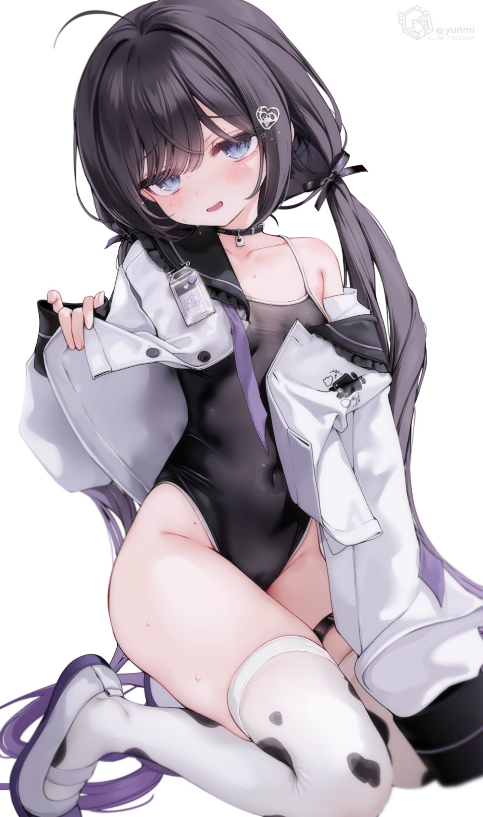 Yunmi 独立虚拟YouTuber Garter 死库水 制服 泳装 丝袜