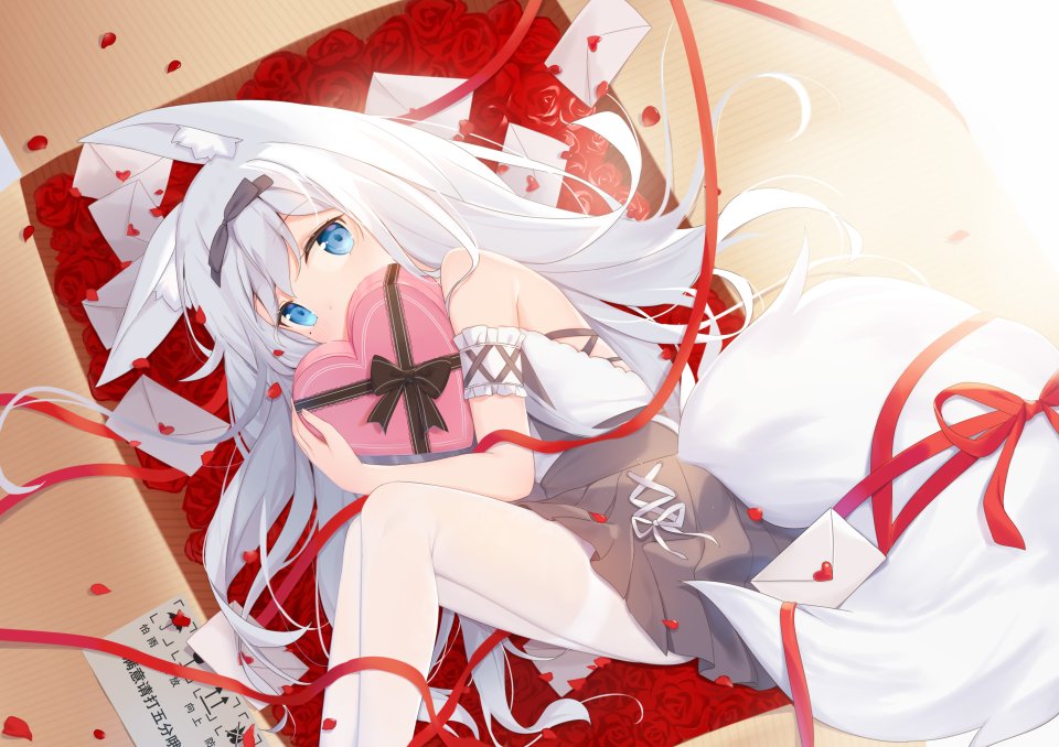 Fufumi 兽耳 妖狐 黑丝 情人节