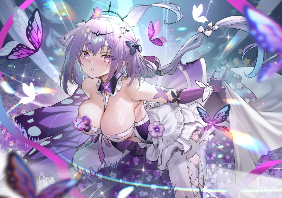 テディ 遐蝶 崩坏：星穹铁道 连衣裙 No-Bra 裤袜 尖耳