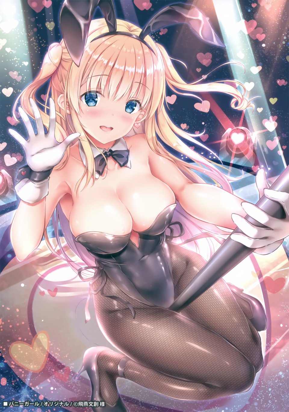 Yuriko 原创 兽耳 金发 碧眼 胸部 兔耳 Cleavage