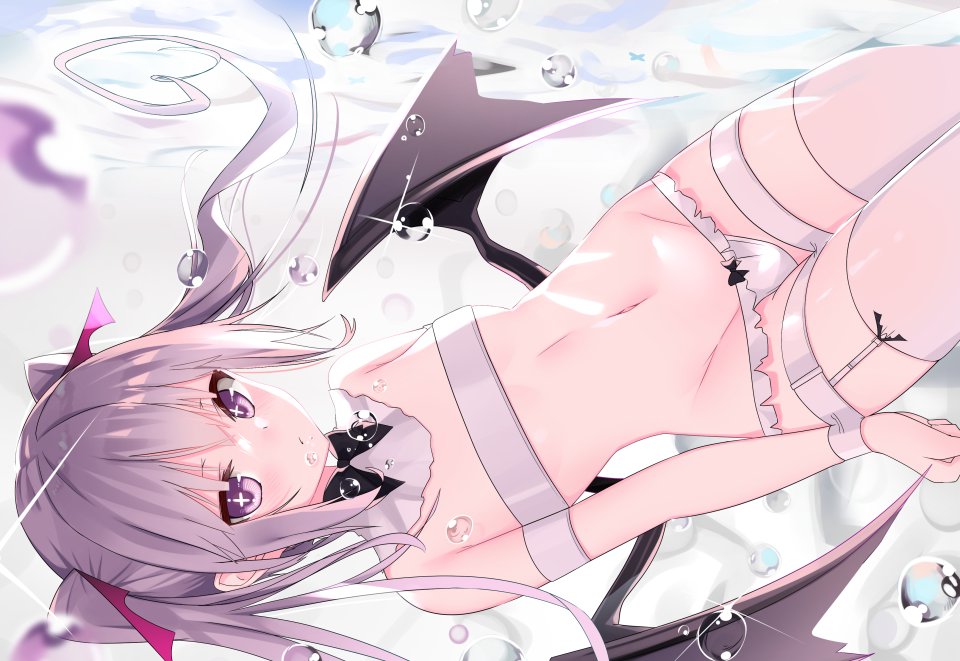 原创 Dau4a 长发 Single 脸红 视线正对 Highres 前发