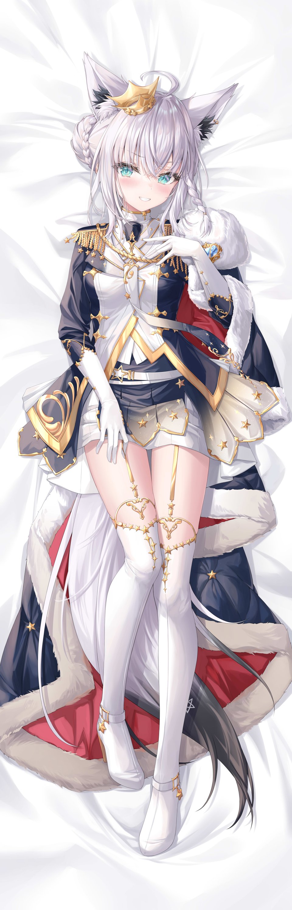 白上フブキ Hololive 紫月瑠璃 兽耳 Breasts 狐娘 Vtuber 抱枕