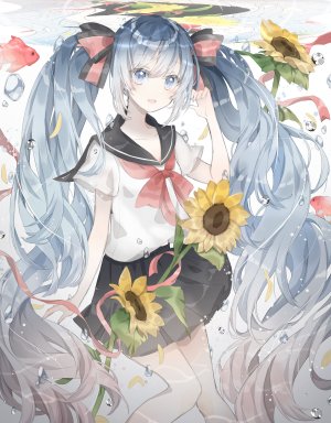 初音ミク,VOCALOID,制服